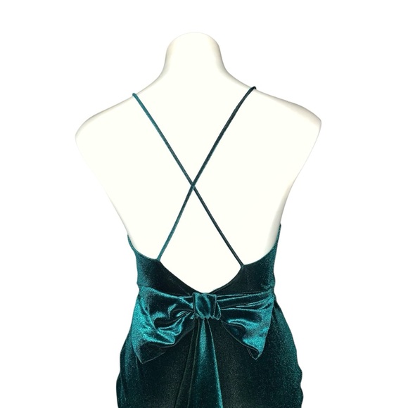 margot formal ruffled velvet dress The Margot Dress in Grafton Green Velvet Grafton Green Velvet / S
